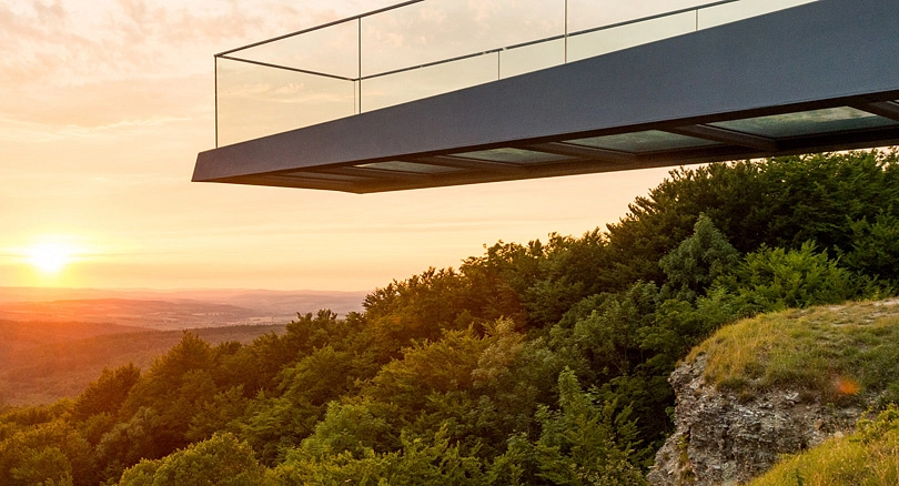 Ein Sonnenuntergang am Skywalk auf dem Sonnenstein_LP
